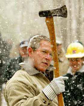 Bush gave the nation forty wacks…