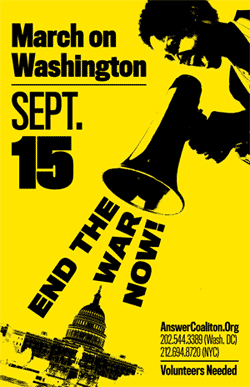 Answer Coalition MARCH ON WASHINGTON Sept 15 2007