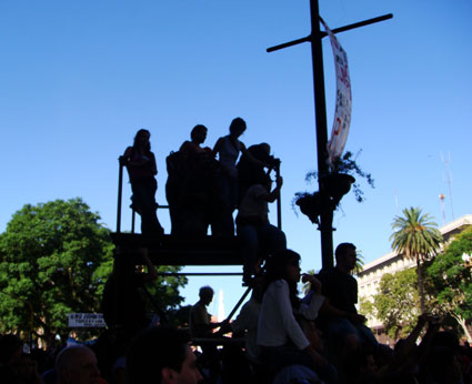 Argentina protest media