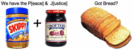 We have peanut butter and jelly, got bread?