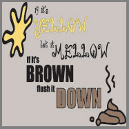if it’s yellow if it’s brown