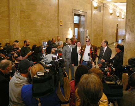 Press conference after verdict