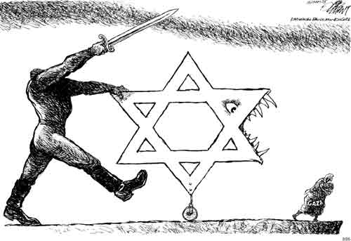 oliphant gaza israel cartoon